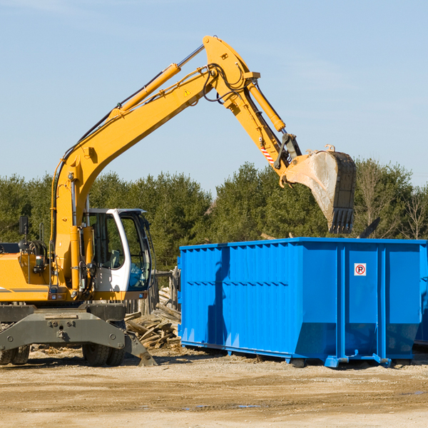 are there any restrictions on where a residential dumpster can be placed in Verona OH